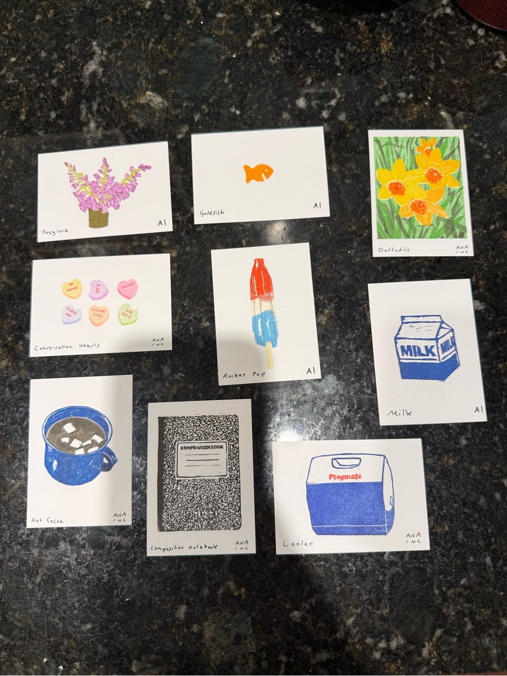 Inciardi Prints - Pack of Mini Art Prints